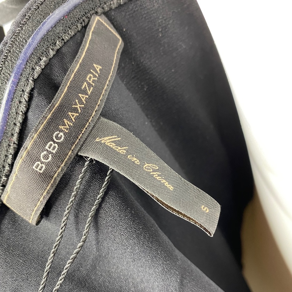 BCBGMAXAZRIA Leandra Leather Black Dress - Picture 13 of 16